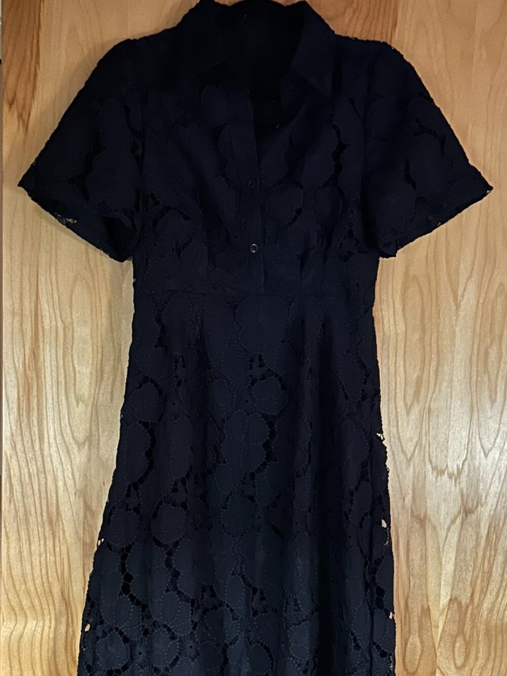 Navy Eyelet Dress - New, Never Worn - Women's Medium